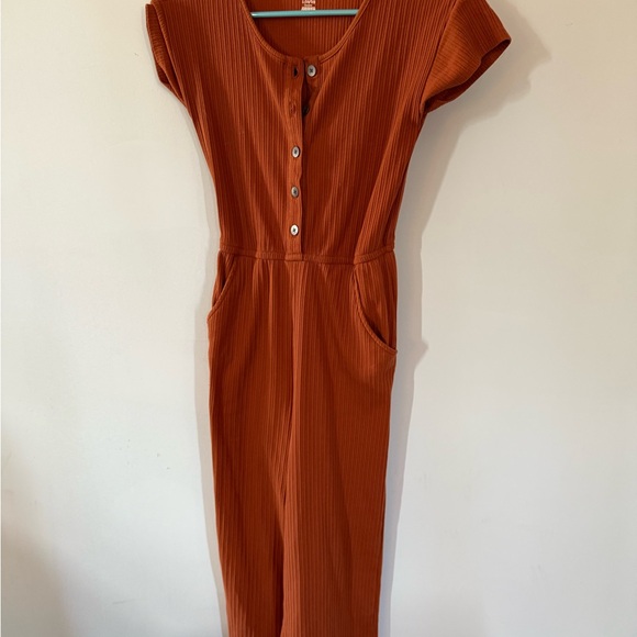 Cat & Jack Terracotta Ribbed Top - Picture 1 of 3